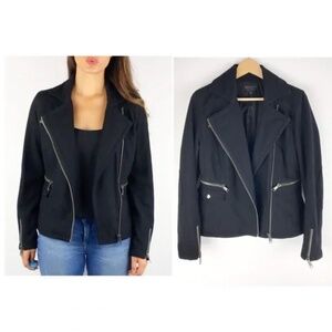Mango Black Moto Jacket